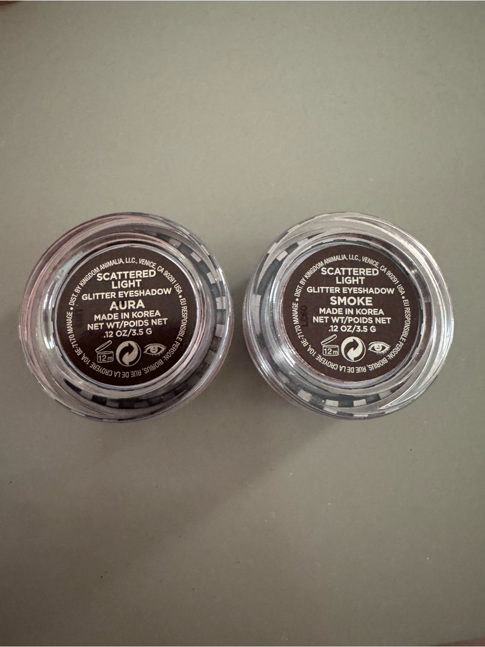 Hourglass Scattered Light Glitter Eyeshadow - Aura & Smoke (Set of 2)